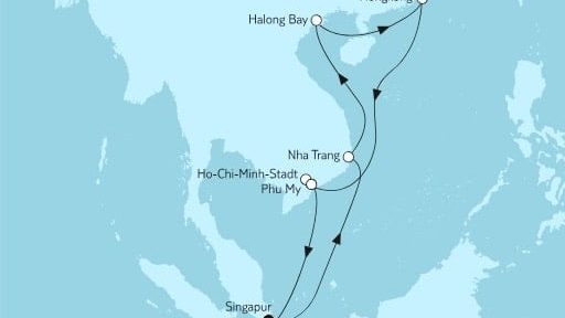 Mein Schiff 6 Vietnam mit Hongkong / Â©Â TUI Cruises
